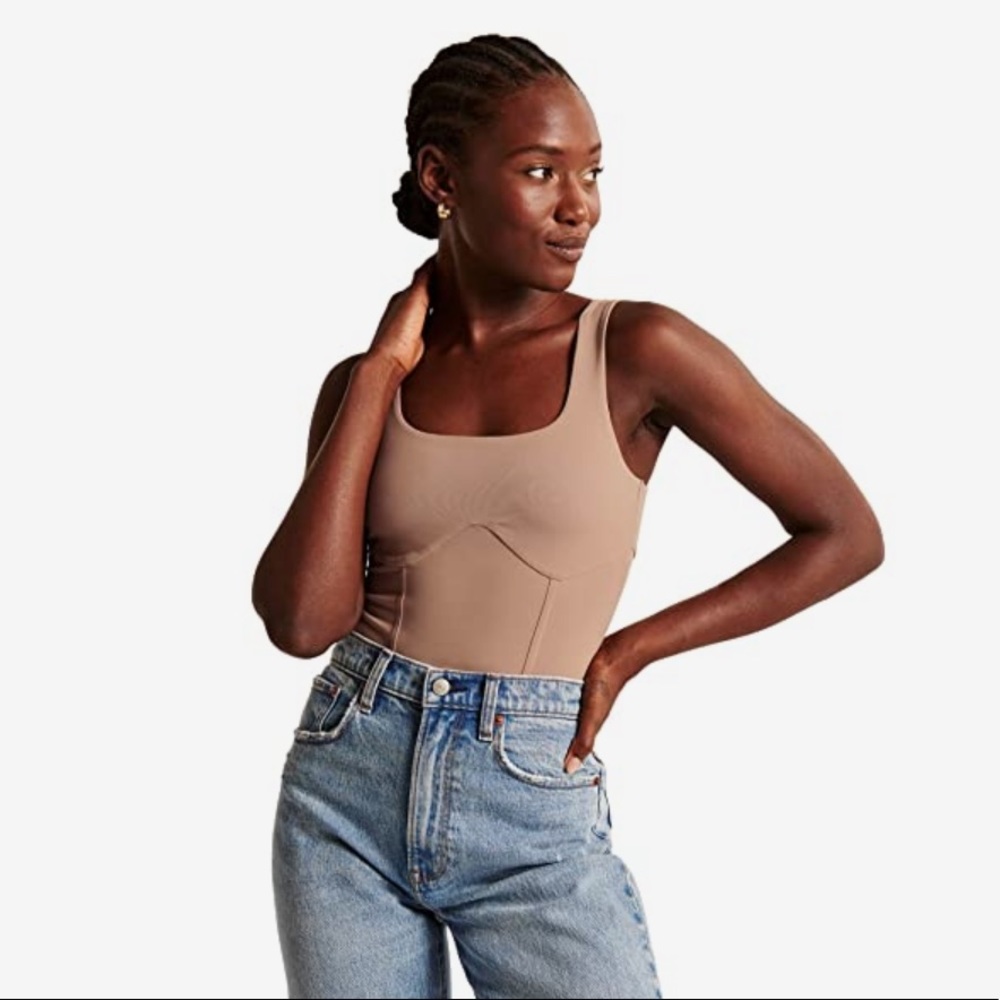 Abercrombie Double-Layered Seamless Fabric Corset Bodysuit